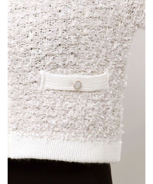MERCURYDUO（マーキュリーデュオ）の「ノーカラーツイードニットカーディガン（カーディガン/ボレロ・レディース・ネイビー/ブラック/オフホワイト・FREE）」の19枚目の写真