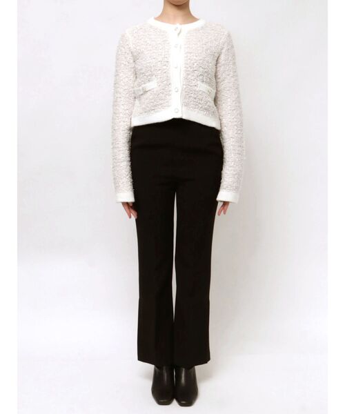 MERCURYDUO（マーキュリーデュオ）の「ノーカラーツイードニットカーディガン（カーディガン/ボレロ・レディース・ネイビー/ブラック/オフホワイト・FREE）」の21枚目の写真