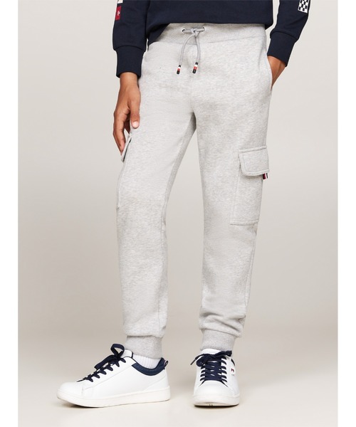 【セール】BOYS モノタイプフリースレギュラーカーゴスウェットパンツ（スウェットパンツ）｜TOMMY HILFIGER（トミーヒルフィガー） 6,098円