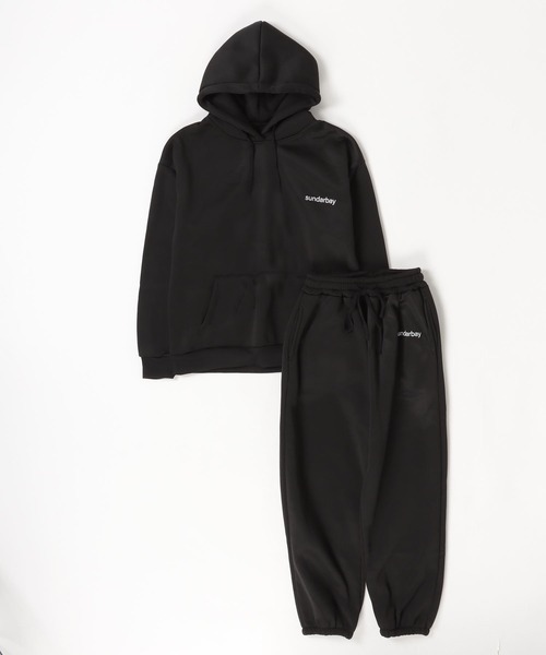 gossip!ロサンゼルス(ゴシップロサンゼルス)の「ビッグシルエット パーカー&スウェットワイドパンツ ルームウェア セットアップ 【裏起毛/普段着でもルームウェアでも】(ルームウェア/パジャマ・レディース・ベージュ/ブラック・FREE)」の13枚目の写真