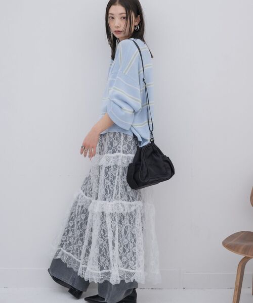 kivi(キヴィ)の「ドロストミニキンチャク(ショルダーバッグ・レディース・ブラック/シルバー・ONE SIZE)」の5枚目の写真
