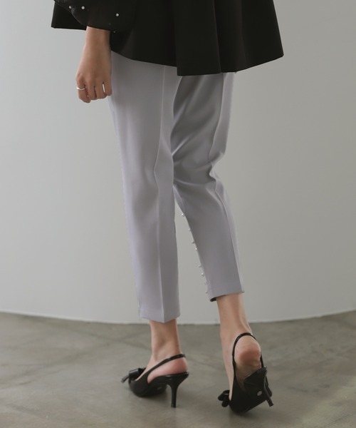 裾パールパンツ（その他パンツ）｜MERAKI（メラキ）の