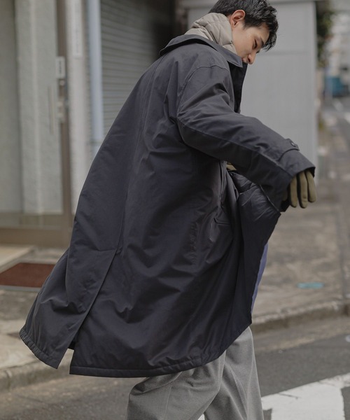 niko and...（ニコアンド）の「NCビックステンカラーコート（ステンカラーコート・メンズ・ブラック/ベージュ・MEDIUM/LARGE）」の5枚目の写真