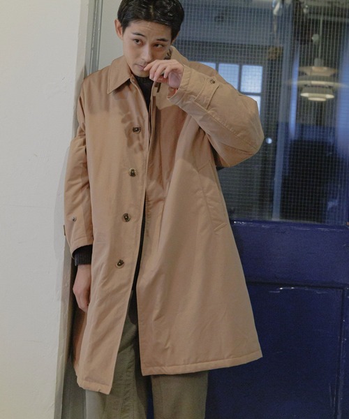 niko and...（ニコアンド）の「NCビックステンカラーコート（ステンカラーコート・メンズ・ブラック/ベージュ・MEDIUM/LARGE）」の10枚目の写真
