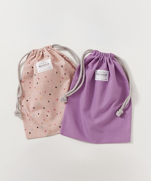 devirock(デビロック)の「2枚セット 速乾 シワになりにくい バケット型巾着 中サイズ(ポーチ・キッズ・パープル系/ベージュ系/ブルー系/ブルー系その他/グリーン系その他/パープル系その他/ブラウン系その他/ブルー系その他2・ONE SIZE)」の8枚目の写真