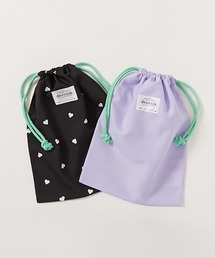 devirock（デビロック）の「2枚セット 速乾 シワになりにくい バケット型巾着 中サイズ（ポーチ）」