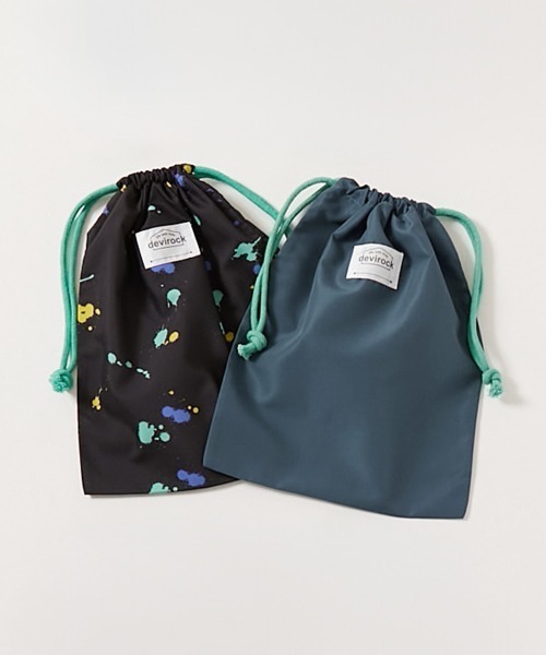 devirock(デビロック)の「2枚セット 速乾 シワになりにくい バケット型巾着 中サイズ(ポーチ・キッズ・パープル系/ベージュ系/ブルー系/ブルー系その他/グリーン系その他/パープル系その他/ブラウン系その他/ブルー系その他2・ONE SIZE)」の5枚目の写真