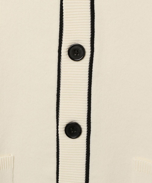 GLOBAL WORK（グローバルワーク）の「リッチライトニットVカーデ/286124（カーディガン/ボレロ・キッズ・ナチュラル/ブラック・130cm/140cm/150cm/160cm/170cm）」の4枚目の写真
