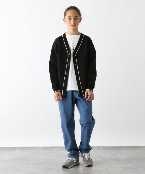 GLOBAL WORK（グローバルワーク）の「リッチライトニットVカーデ/286124（カーディガン/ボレロ・キッズ・ナチュラル/ブラック・130cm/140cm/150cm/160cm/170cm）」の15枚目の写真