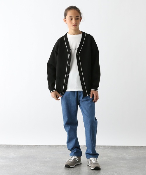 GLOBAL WORK（グローバルワーク）の「リッチライトニットVカーデ/286124（カーディガン/ボレロ・キッズ・ナチュラル/ブラック・130cm/140cm/150cm/160cm/170cm）」の16枚目の写真