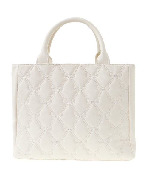 Maison de FLEUR（メゾンドフルール）の「リボンキルティング2Wayバッグ（ショルダーバッグ・レディース・ブルーグレー/アイボリー・FREE）」の8枚目の写真