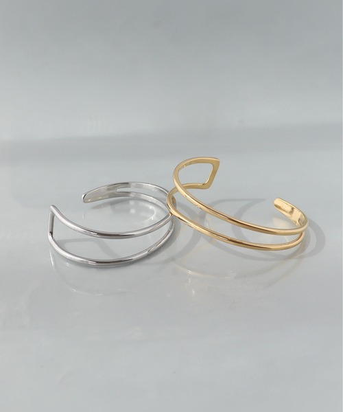 金属アレルギー対応「ieLS」ステンレス ダブルラインバングル（バングル/リストバンド）｜ieLS（イエルズ）