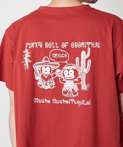 チャイハネ(チャイハネ)の「【チャイハネ】オドールメンズTシャツ(Tシャツ/カットソー・メンズ・ベージュ/レッド/ダークベージュ・M/L)」の7枚目の写真