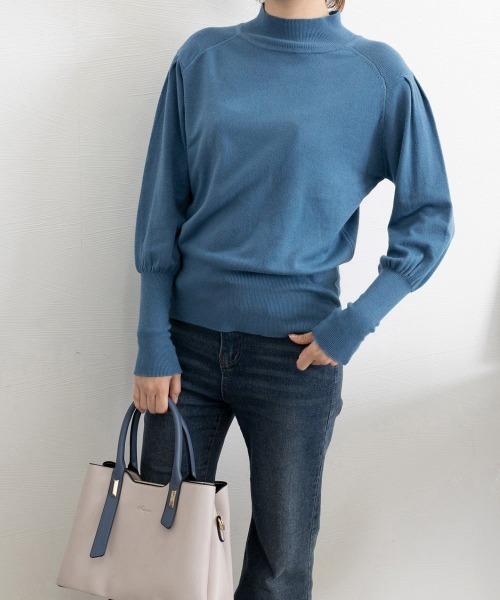 Miniministore(ミニミニストア)の「プチハイネックニットトップス レディース(ニット/セーター・レディース・ベージュ/ダークブルー/ライトブラウン/ブラック・FREE)」の16枚目の写真