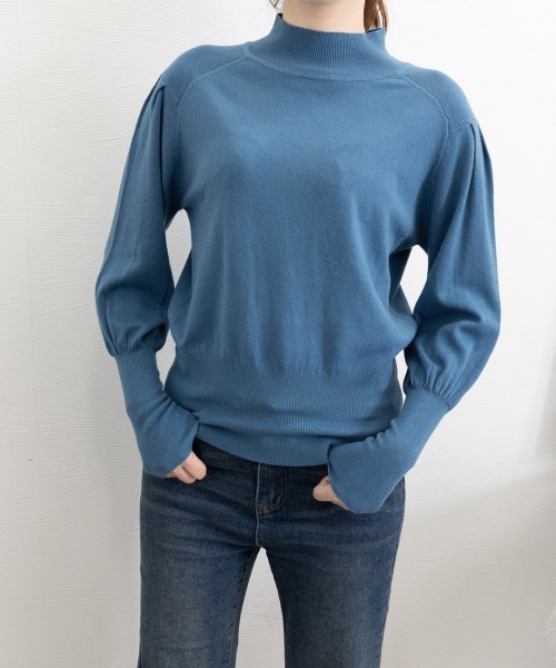 Miniministore(ミニミニストア)の「プチハイネックニットトップス レディース(ニット/セーター・レディース・ベージュ/ダークブルー/ライトブラウン/ブラック・FREE)」の17枚目の写真