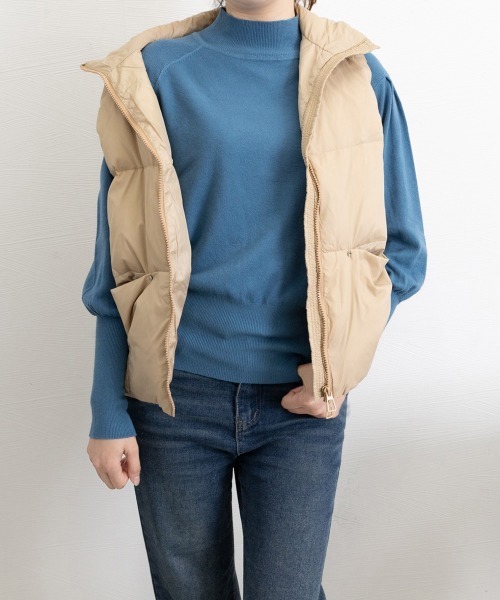 Miniministore(ミニミニストア)の「プチハイネックニットトップス レディース(ニット/セーター・レディース・ベージュ/ダークブルー/ライトブラウン/ブラック・FREE)」の18枚目の写真