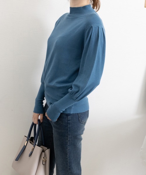 Miniministore(ミニミニストア)の「プチハイネックニットトップス レディース(ニット/セーター・レディース・ベージュ/ダークブルー/ライトブラウン/ブラック・FREE)」の19枚目の写真