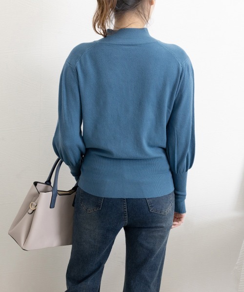 Miniministore(ミニミニストア)の「プチハイネックニットトップス レディース(ニット/セーター・レディース・ベージュ/ダークブルー/ライトブラウン/ブラック・FREE)」の20枚目の写真