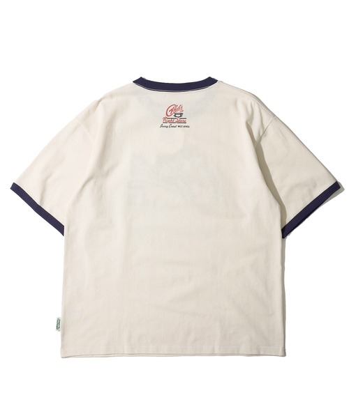 POWER TO THE PEOPLE(パワートゥーザピープル)の「【POWER TO THE PEOPLE】ヴィンテージ風 ゴースト刺繍Tシャツ / リンガーTシャツ(Tシャツ/カットソー・レディース・ホワイト系3/チャコールグレー/ホワイト系1/ホワイト系2・MEDIUM/LARGE/X-LARGE)」の8枚目の写真