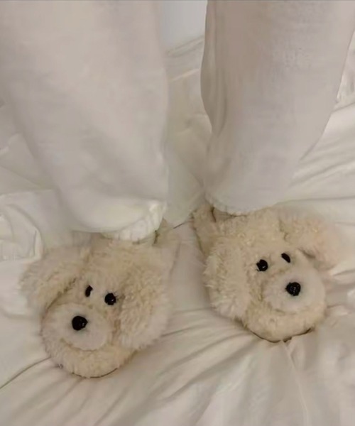 Sowel.(ソエル)の「【 Sowel. / ソエル 】 もこもこ プードル ルームシューズ #(ルームシューズ/スリッパ・レディース・ホワイト/ブラウン・M/L)」の1枚目の写真