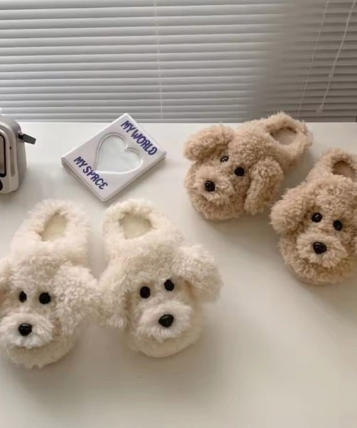 Sowel.(ソエル)の「【 Sowel. / ソエル 】 もこもこ プードル ルームシューズ #(ルームシューズ/スリッパ・レディース・ホワイト/ブラウン・M/L)」の4枚目の写真