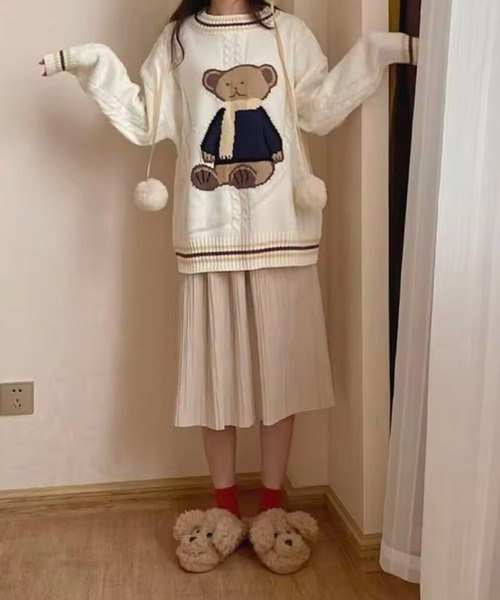 Sowel.(ソエル)の「【 Sowel. / ソエル 】 もこもこ プードル ルームシューズ #(ルームシューズ/スリッパ・レディース・ホワイト/ブラウン・M/L)」の5枚目の写真
