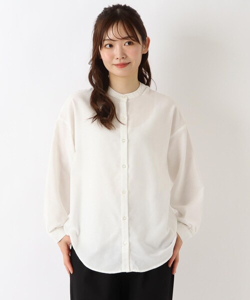 one'sterrace(ワンズテラス)の「柄編み ニットベストブラウスアンサンブル(ベスト・レディース・ベージュ系その他7/グレー系その他7/ブルー系その他7・02)」の13枚目の写真