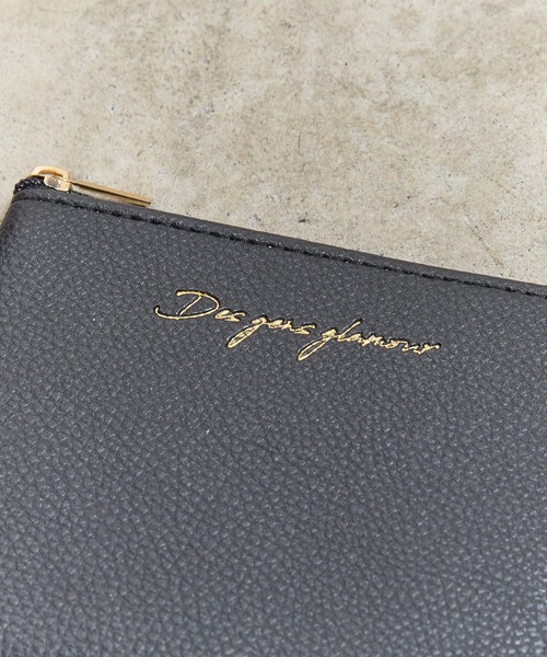 SUNNYSIDE サニーサイド：シンプルロゴポーチ ティッシュケース付き