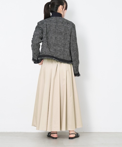 【美品】MICA & DEAL ノーカラーツイードジャケット 楽天市場】MICA&DEAL マイカアンドディール ノーカラー ボックス