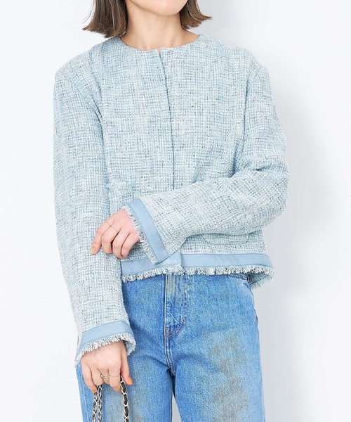 MICA&DEAL（マイカ＆ディール）の「ツイードフリンジジャケット