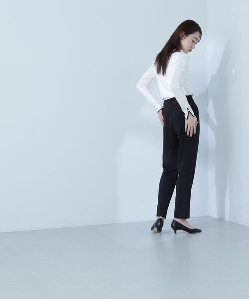 NATURAL BEAUTY BASIC(ナチュラルビューティーベーシック)の「◇総針ベーシックシリーズ ボートネックニット(ニット/セーター・レディース・グリーン系その他3/ホワイト系その他/ブラック系その他・FREE)」の14枚目の写真