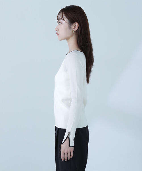 NATURAL BEAUTY BASIC(ナチュラルビューティーベーシック)の「◇総針ベーシックシリーズ ボートネックニット(ニット/セーター・レディース・グリーン系その他3/ホワイト系その他/ブラック系その他・FREE)」の19枚目の写真