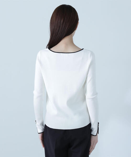 NATURAL BEAUTY BASIC(ナチュラルビューティーベーシック)の「◇総針ベーシックシリーズ ボートネックニット(ニット/セーター・レディース・グリーン系その他3/ホワイト系その他/ブラック系その他・FREE)」の20枚目の写真