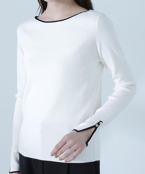 NATURAL BEAUTY BASIC(ナチュラルビューティーベーシック)の「◇総針ベーシックシリーズ ボートネックニット(ニット/セーター・レディース・グリーン系その他3/ホワイト系その他/ブラック系その他・FREE)」の22枚目の写真