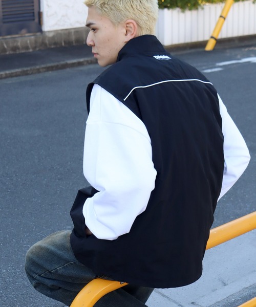 THRASHER（スラッシャー）の「【THRASHER/スラッシャー】リラックスフィット 刺繍ロゴ ナイロンベスト（ベスト・メンズ・ネイビー/ブラック/ライトグレー/チャコールグレー・M/L/XL）」の9枚目の写真