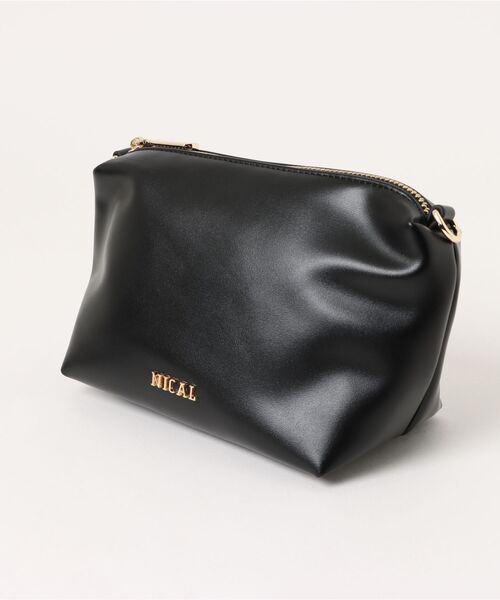 NICAL(ニカル)の「【本革】【NICAL】ラウンドバッグ/554183(ショルダーバッグ・レディース・アイボリー/ブラック/キャメル・FREE)」の7枚目の写真