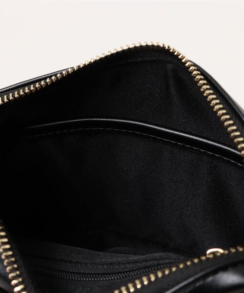 NICAL(ニカル)の「【本革】【NICAL】ラウンドバッグ/554183(ショルダーバッグ・レディース・アイボリー/ブラック/キャメル・FREE)」の8枚目の写真