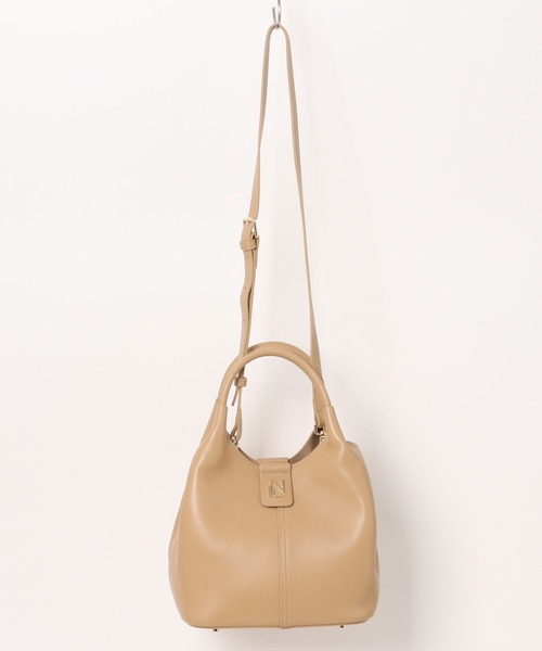 NICAL(ニカル)の「【本革】【NICAL】ラウンドバッグ/554183(ショルダーバッグ・レディース・アイボリー/ブラック/キャメル・FREE)」の22枚目の写真