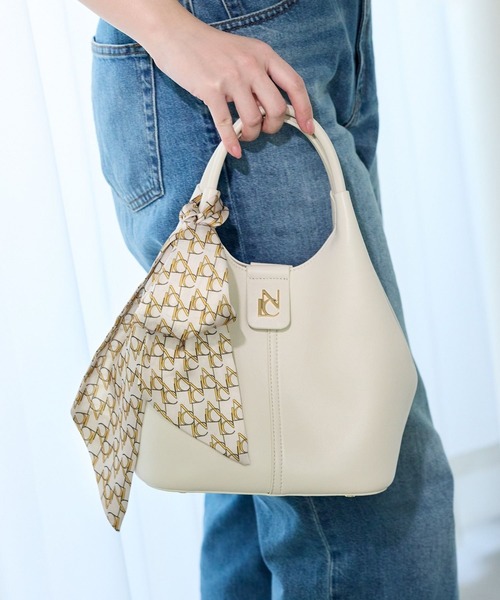 NICAL(ニカル)の「【本革】【NICAL】ラウンドバッグ/554183(ショルダーバッグ・レディース・アイボリー/ブラック/キャメル・FREE)」の15枚目の写真