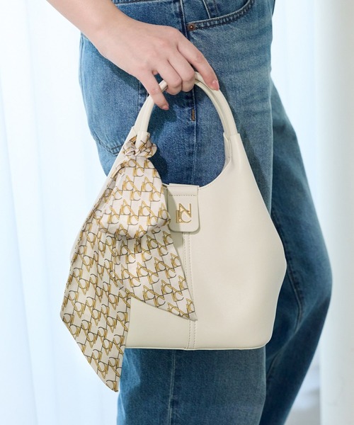 NICAL(ニカル)の「【本革】【NICAL】ラウンドバッグ/554183(ショルダーバッグ・レディース・アイボリー/ブラック/キャメル・FREE)」の16枚目の写真