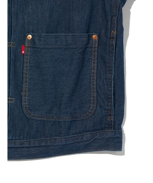 Levi's(リーバイス)の「Levi's/リーバイス ヴィンテージ プリーツ トラッカージャケット ミディアムインディゴ(デニムジャケット・メンズ・インディゴブルー・S/M/L/XL)」の6枚目の写真