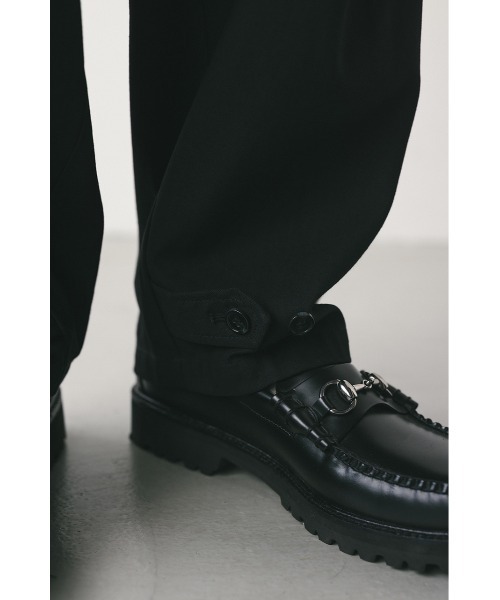STYLEMIXER（スタイルミキサー）の「フロントベルトタックイージーパンツ（その他パンツ・メンズ・ライトカーキ/ブラック・MEDIUM/LARGE）」の12枚目の写真
