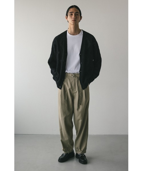 STYLEMIXER（スタイルミキサー）の「フロントベルトタックイージーパンツ（その他パンツ・メンズ・ライトカーキ/ブラック・MEDIUM/LARGE）」の18枚目の写真