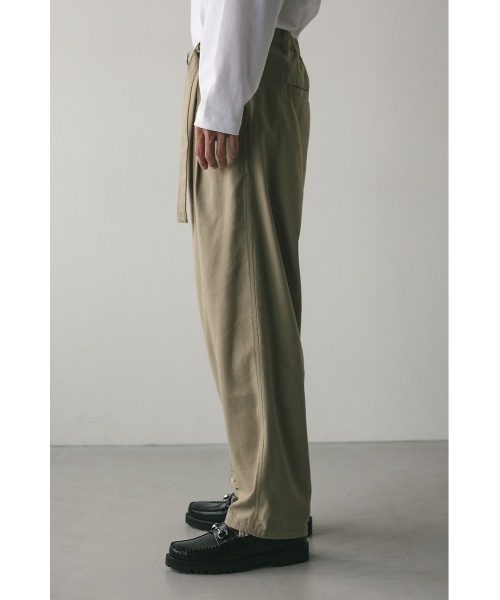 STYLEMIXER（スタイルミキサー）の「フロントベルトタックイージーパンツ（その他パンツ・メンズ・ライトカーキ/ブラック・MEDIUM/LARGE）」の19枚目の写真