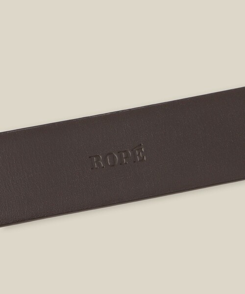 ROPE'(ロペ)の「シグネットバックルレザーワイドベルト(ベルト・レディース・ブラック/ダークブラウン・FREE)」の10枚目の写真