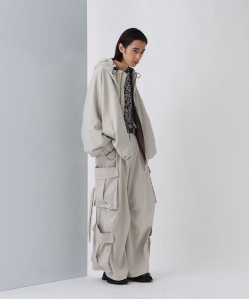 HARE（ハレ）の「【SET UP対応】オーバーフードブルゾン(HARE)（ブルゾン・メンズ・チェック/グレー/ブラック・FREE）」の11枚目の写真