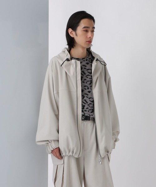 HARE（ハレ）の「【SET UP対応】オーバーフードブルゾン(HARE)（ブルゾン・メンズ・チェック/グレー/ブラック・FREE）」の20枚目の写真