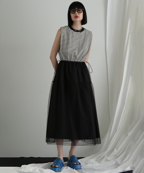 ROSE BUD(ローズバッド)の「【WEB・一部店舗限定】チュール切り替えワンピース(ワンピース・レディース・ホワイト/カーキ・ONE SIZE)」の16枚目の写真