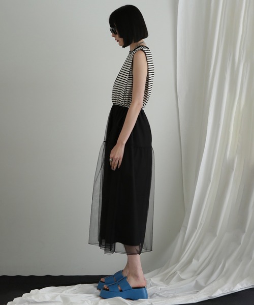 ROSE BUD(ローズバッド)の「【WEB・一部店舗限定】チュール切り替えワンピース(ワンピース・レディース・ホワイト/カーキ・ONE SIZE)」の17枚目の写真