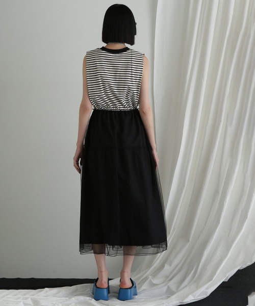 ROSE BUD(ローズバッド)の「【WEB・一部店舗限定】チュール切り替えワンピース(ワンピース・レディース・ホワイト/カーキ・ONE SIZE)」の18枚目の写真